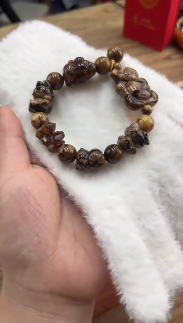 【闪购商品】蜜蜡裸石未镶嵌设计款手串