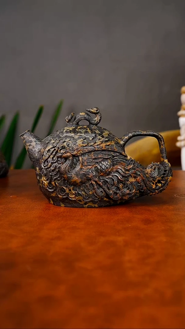 悠****草冰碛岩石头茶壶