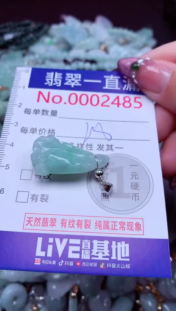 吊坠(不含链)未镶嵌翡翠2485