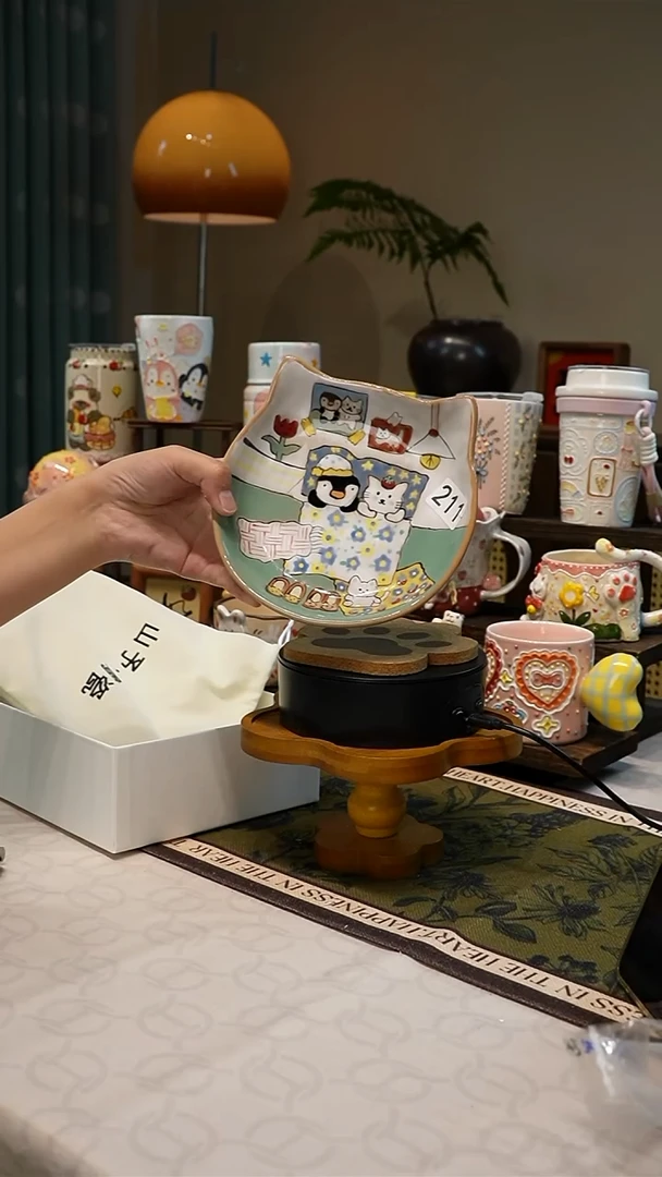 瓷【不带盒子】211高温釉下彩