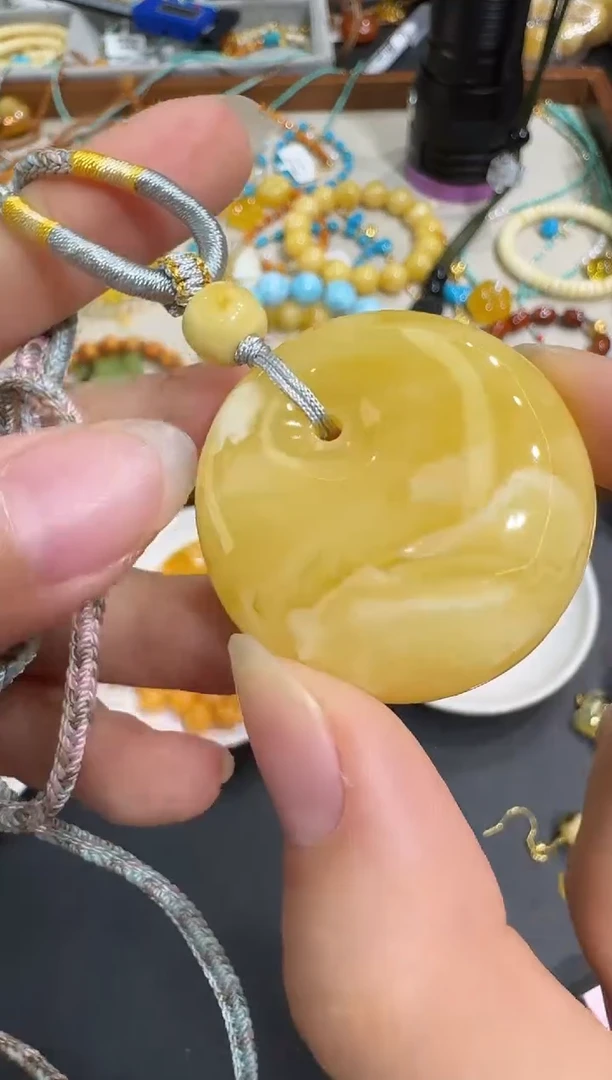 琥珀颈饰未镶嵌X1104-1195-338