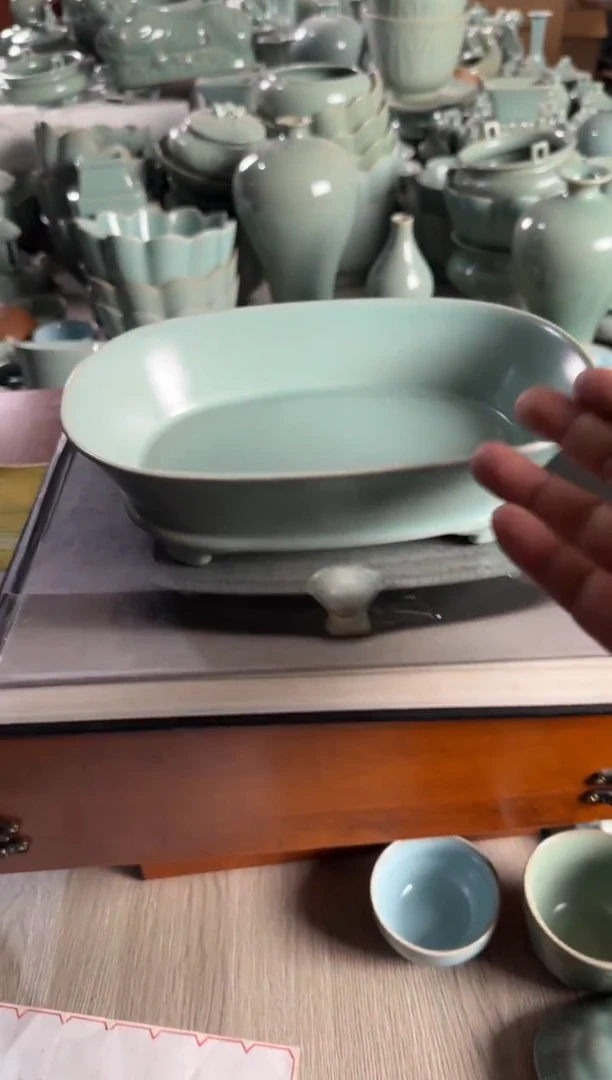 汝瓷平顶山汝瓷产品   水仙盆