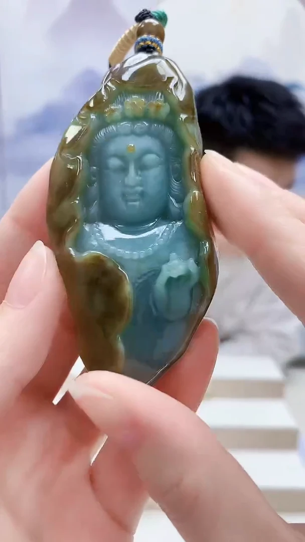 未镶嵌定制翡翠5028ry-毛货挂件106