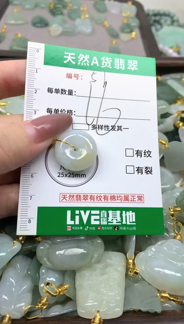 颈饰未镶嵌翡翠纯天然缅甸A货翡翠-57