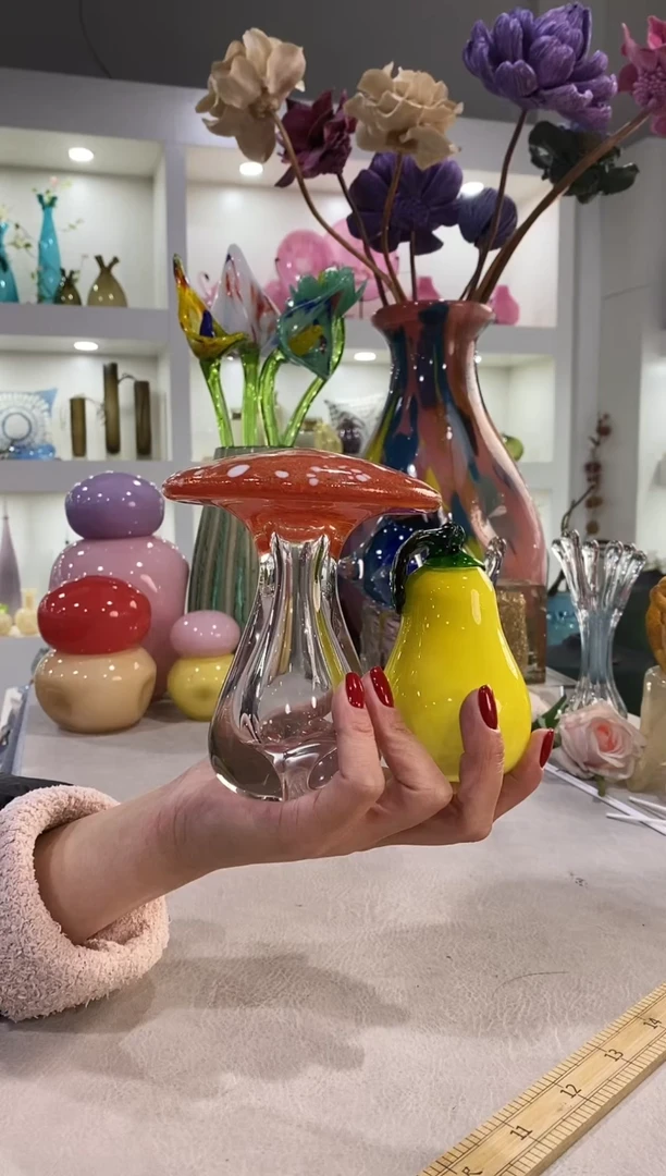 N***枫慕忆家手作琉璃花瓶微瑕2