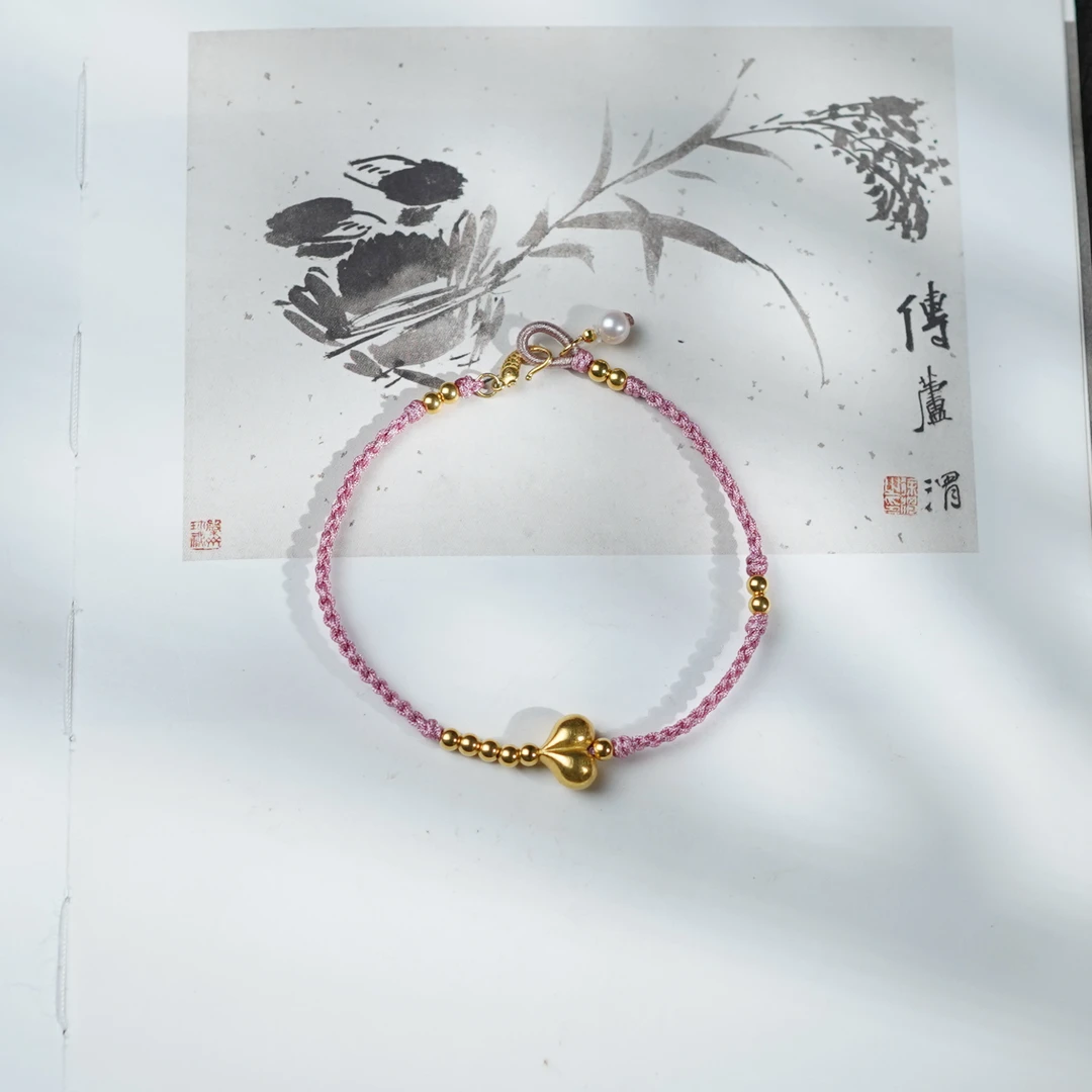 【粉星】18k金*手绳