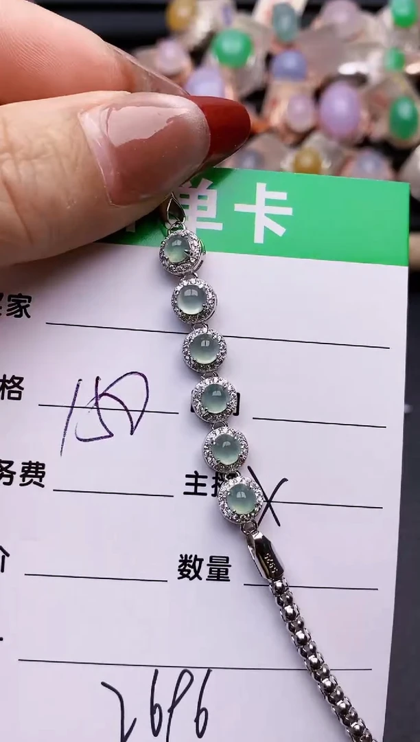 【闪购商品】翡翠戒指银S925镶嵌2696