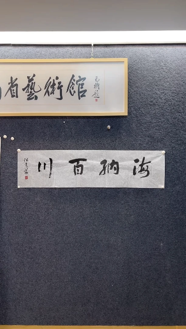 书法4561张光Y海纳百川四尺对开