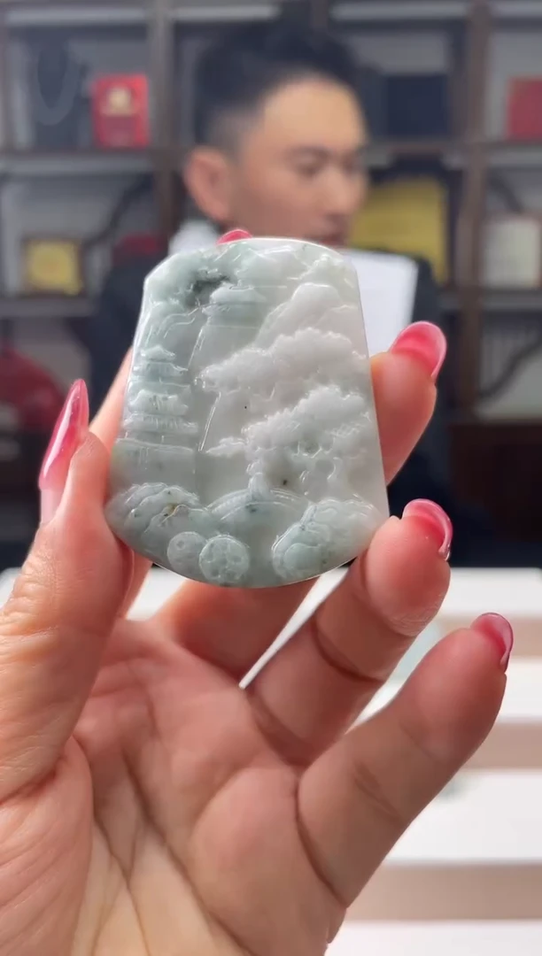 吊坠(不含链)未镶嵌翡翠天然A货翡翠多样性发其一JYZY-11.03-1