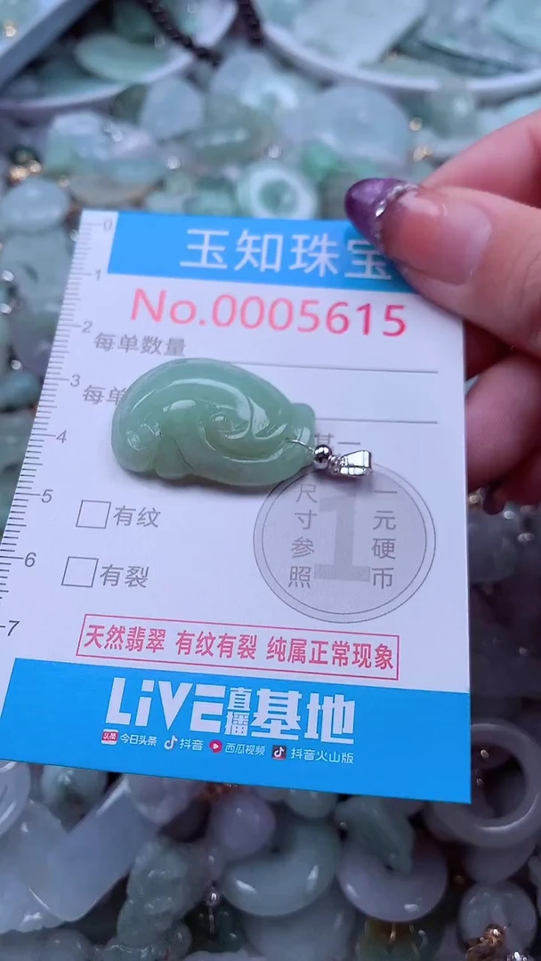 翡翠未镶嵌吊坠(不含链)5615
