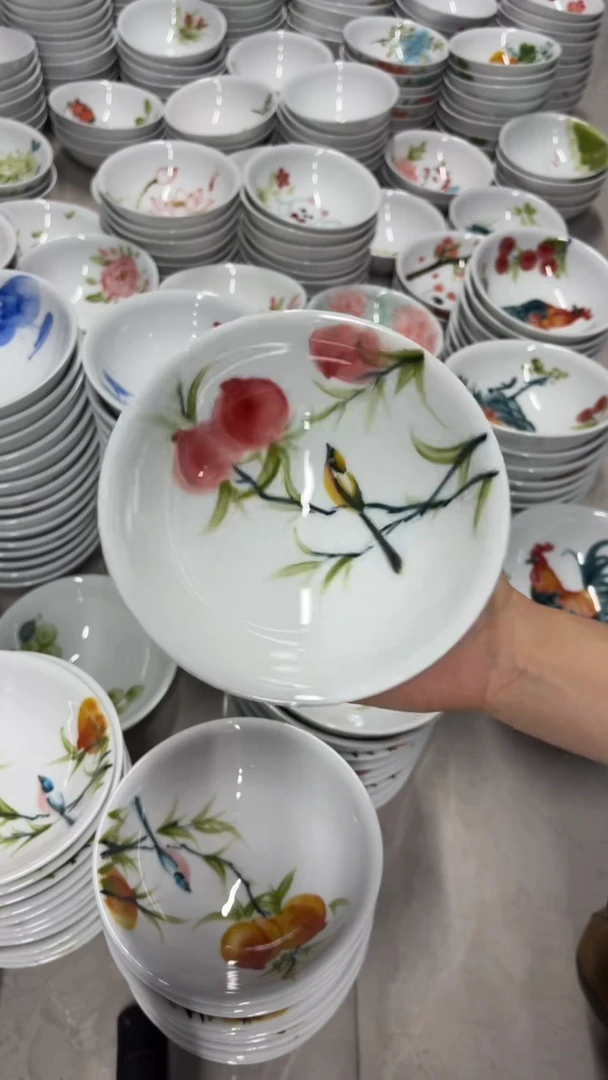 景德镇陶瓷食品级手绘釉中彩-壮壮碗