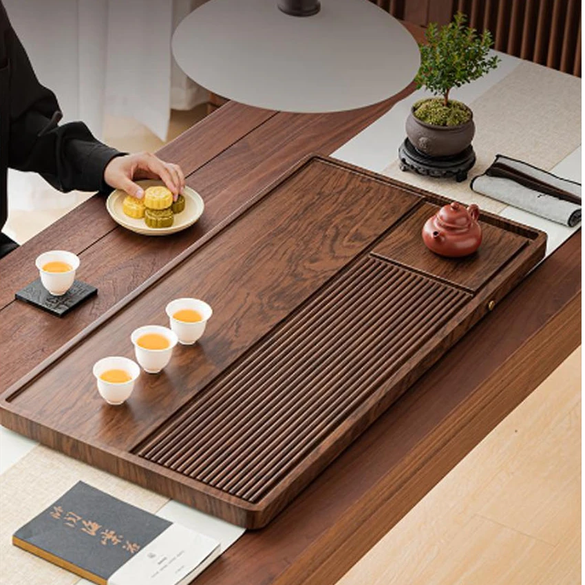 九竹茶盘【顺艺】桌面专用工厂家庭用电木家用小茶台干泡台茶具托盘