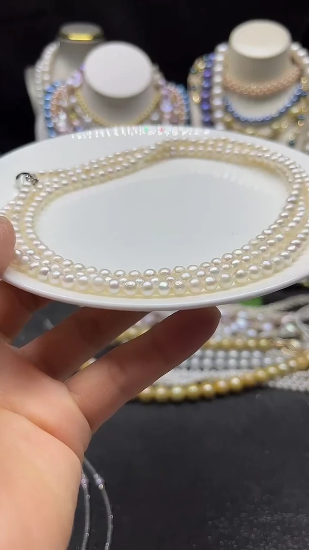 颈饰未镶嵌淡水珍珠多人