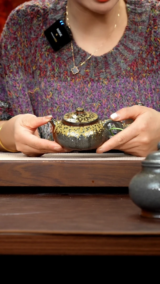 【闪购商品】紫砂茶壶柴烧寒江170cc左右