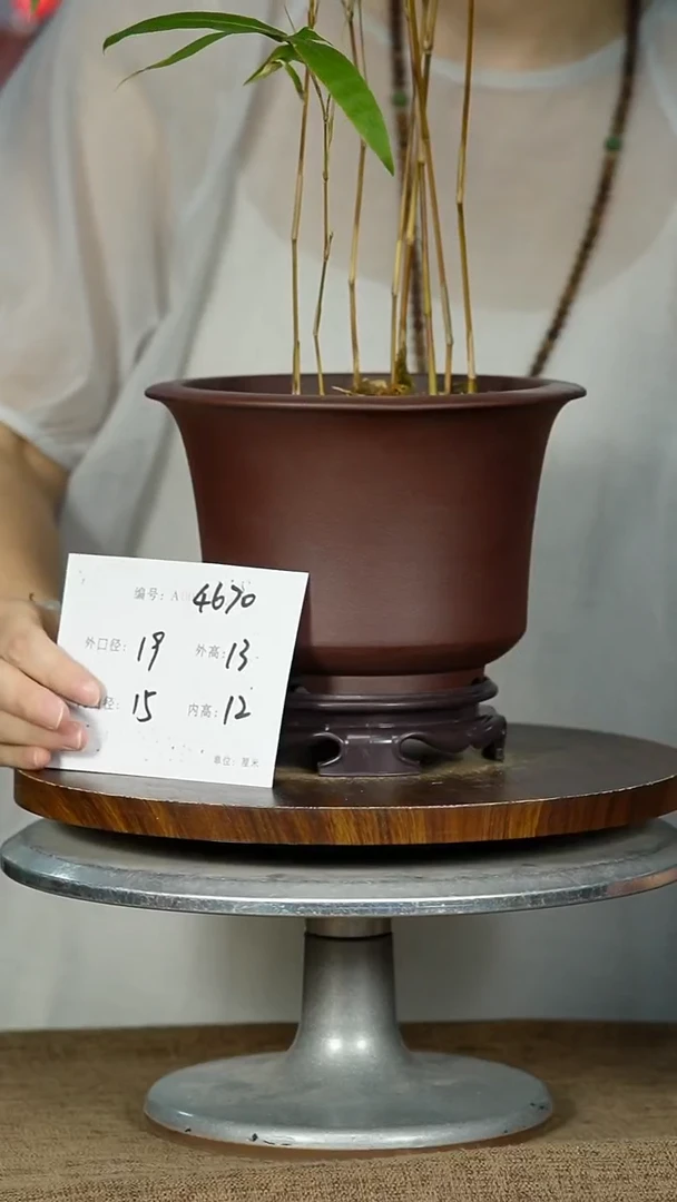 紫砂花盆4670+S紫砂花盆紫砂