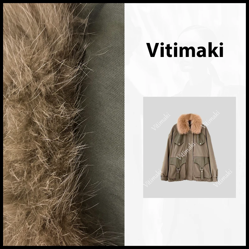 【六六专属】新款时尚女士毛领外套-21170