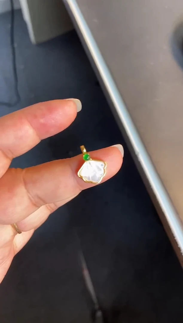 吊坠(不含链)银S925镶嵌翡翠1