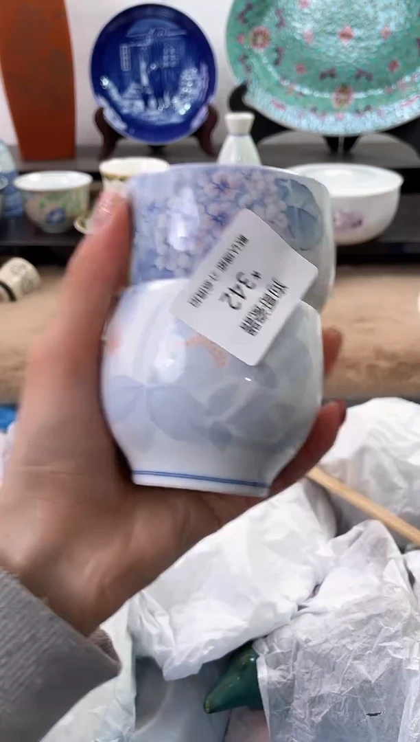 【闪购商品】瓷片342+2海外中古回流瓷器 默认瑕疵慎拍