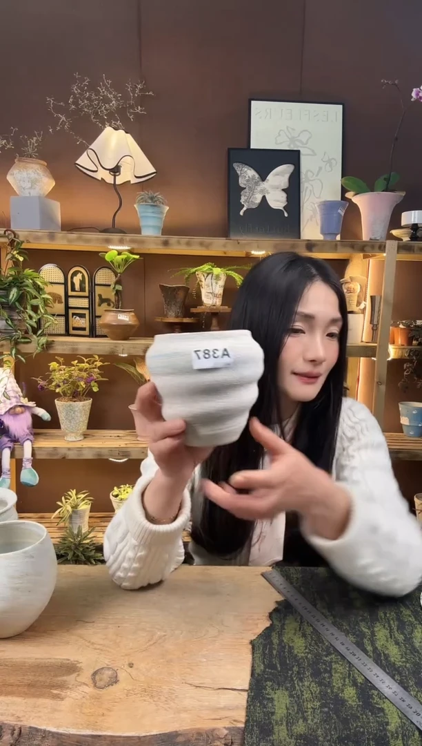 无花朵387圣诞狂欢福利景德镇花盆