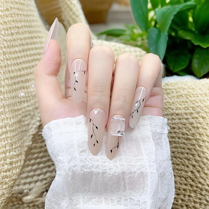 【竹风清影】S116简约百搭清冷国风纯手绘穿戴甲