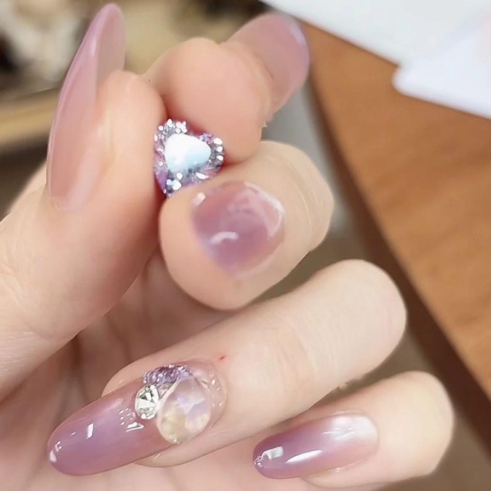 现货【九重紫】锆版（12片）MAOMAO重工纯手工穿戴甲穿戴甲