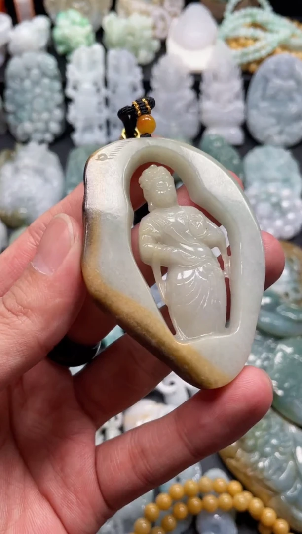 翡翠未镶嵌颈饰天然翡翠a货