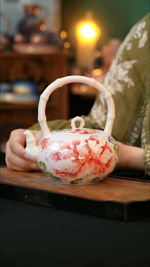 杯茉**琪手绘心瓷陶瓷浮力