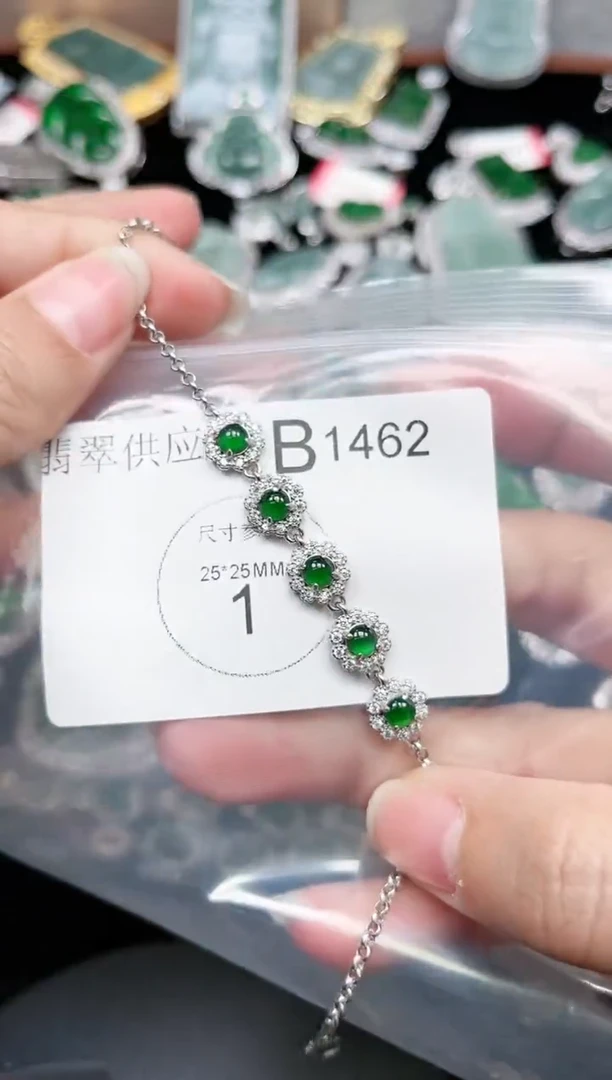 【闪购商品】翡翠颈饰未镶嵌赠皮绳1462