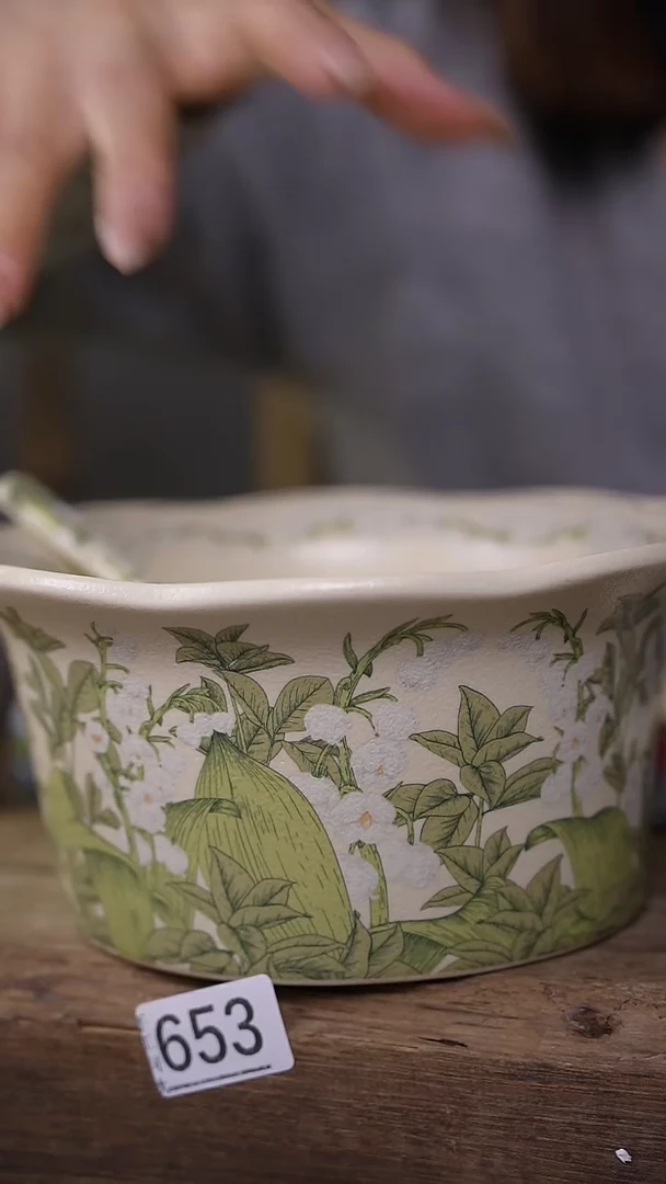 【闪购商品】瓷片油画风 繁花似锦 碗