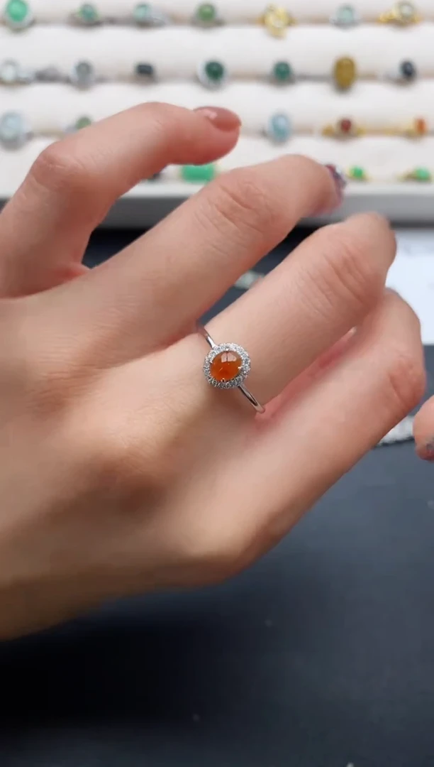 银S925镶嵌戒指翡翠111111111+10