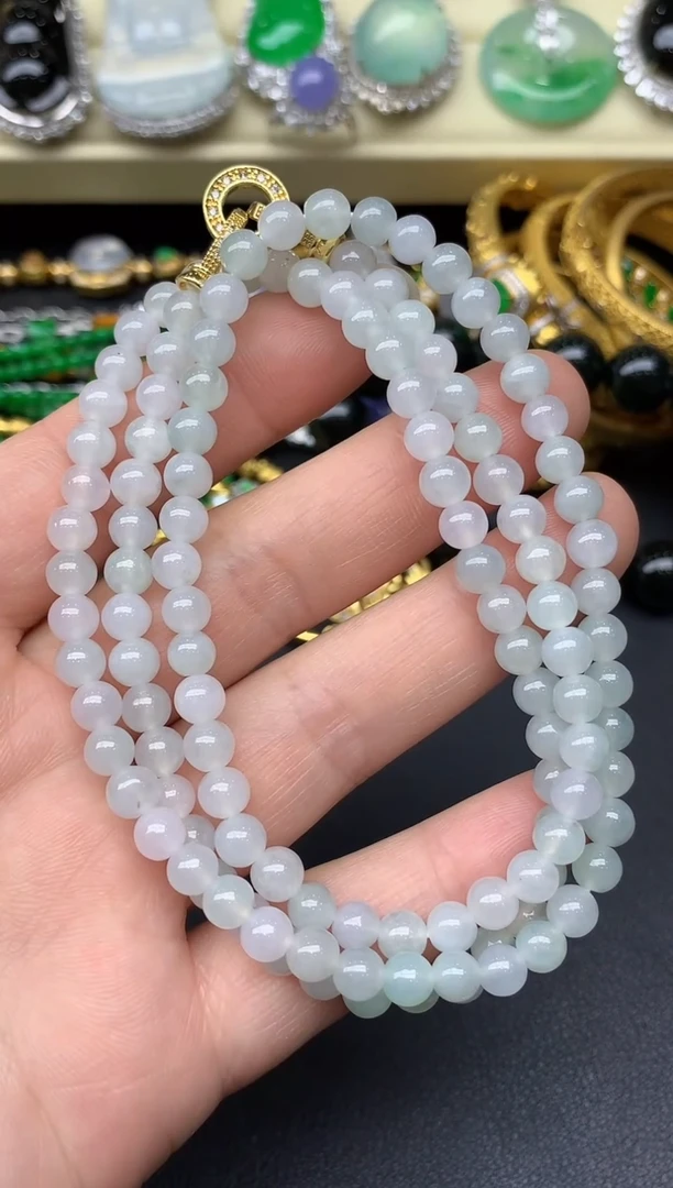 未镶嵌手串翡翠30-雪姐翡翠天天见