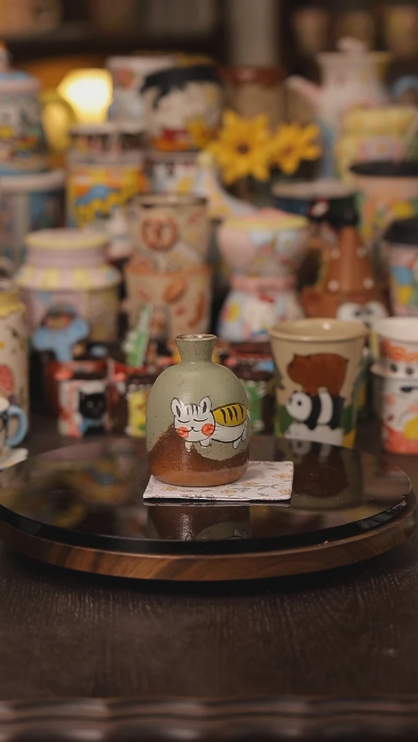 随机景德镇釉下彩绘设计师款式陶瓷