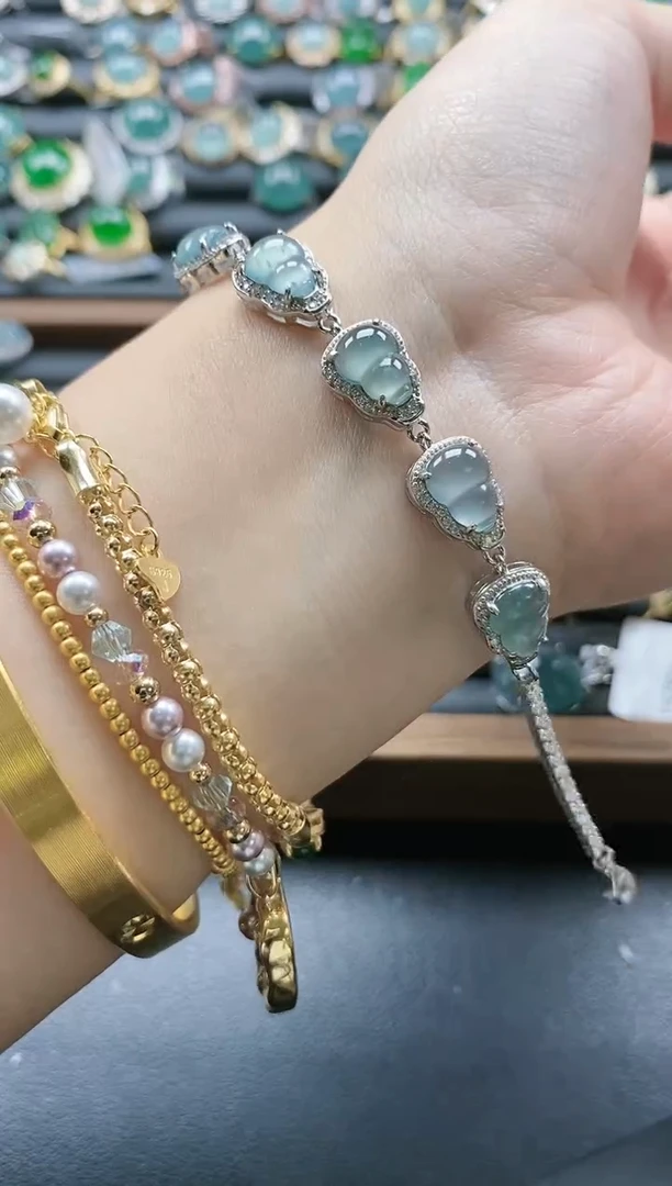 【闪购商品】翡翠戒指银S925镶嵌5151-15