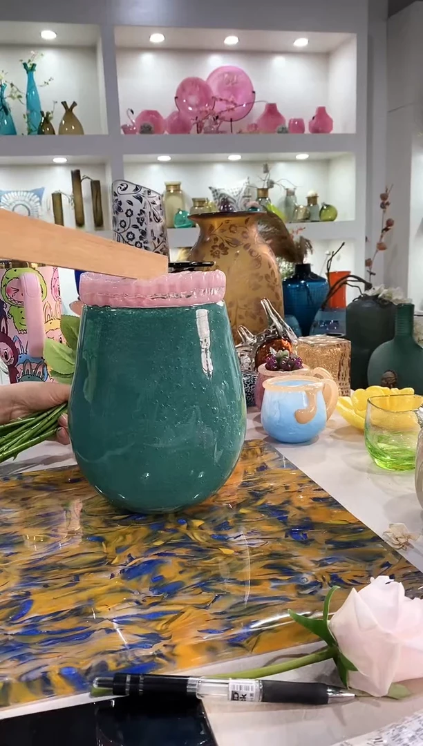 慕忆家手作琉璃花瓶