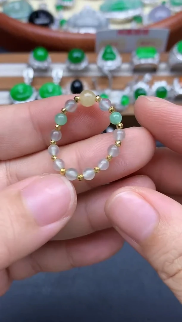 颈饰18K金镶嵌翡翠237-中国好珍宝