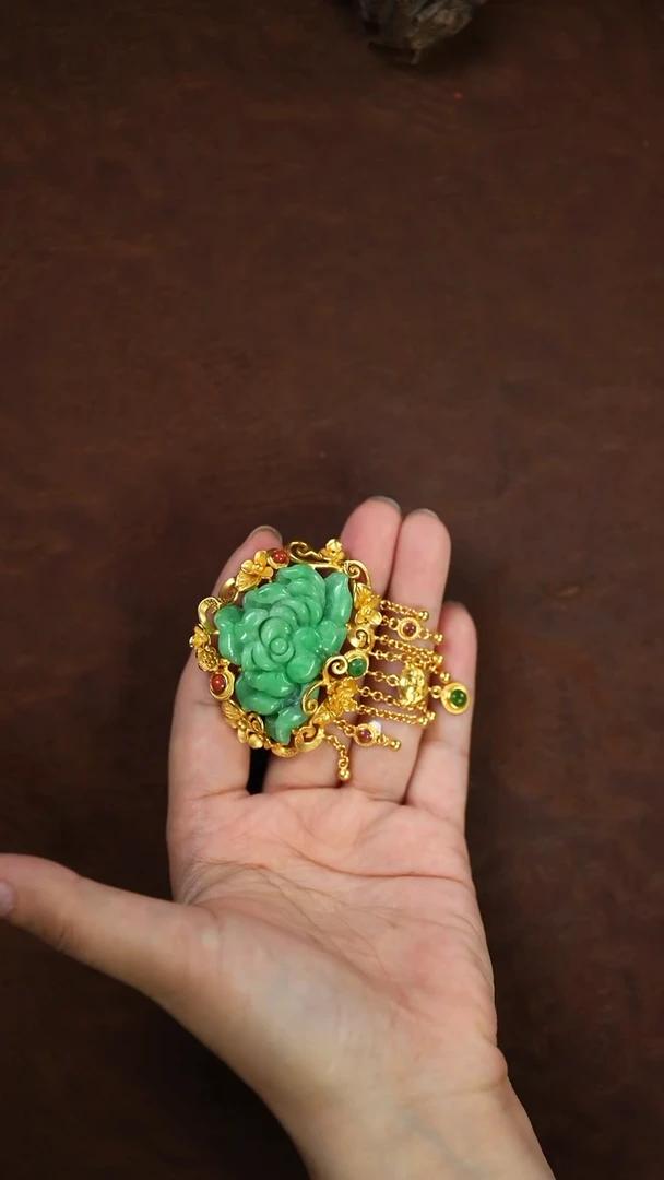 未镶嵌挂件翡翠彬*闪购 牡丹花