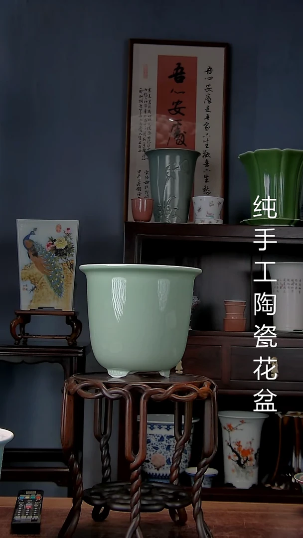 景德镇陶瓷手工花盆