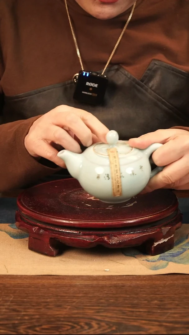 烤金 手工 绞胎 壶