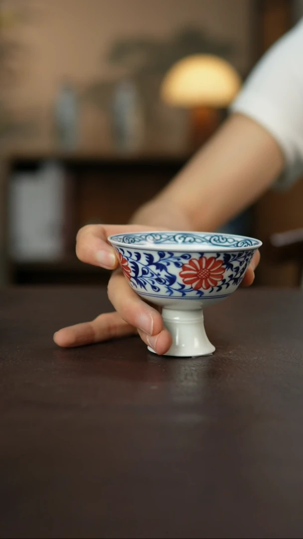 景德镇陶瓷杯碗柴烧多人10445