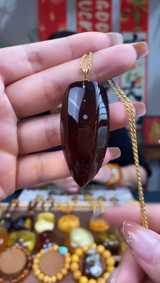 【闪购商品】琥珀裸石18K金镶嵌基地发货 一物一证 顺丰包邮