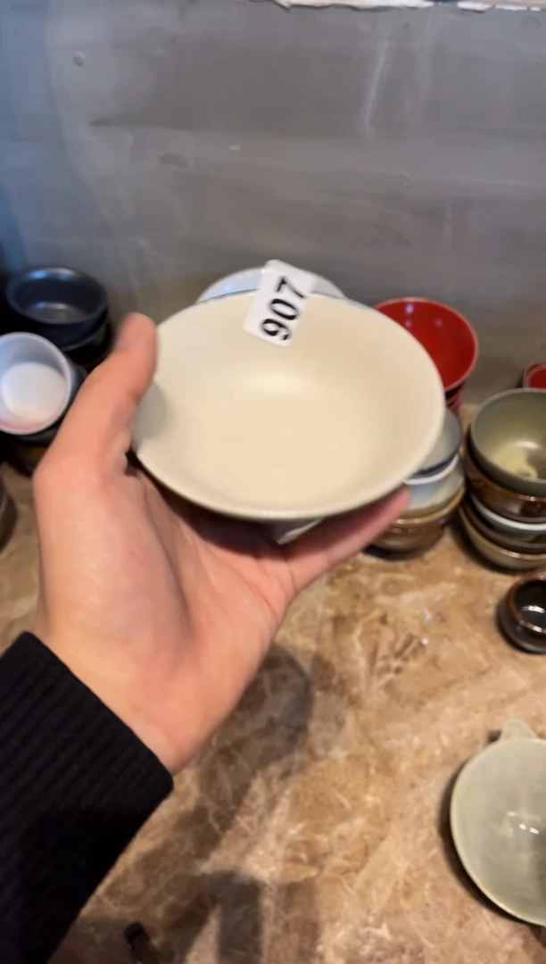 【闪购商品】瓷片907双色小碗只此青绿小碗