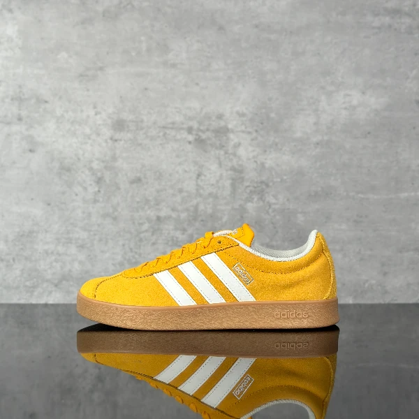 阿迪达斯adidas~~VL柠檬黄男女系带T头德训鞋运动板鞋JI0495