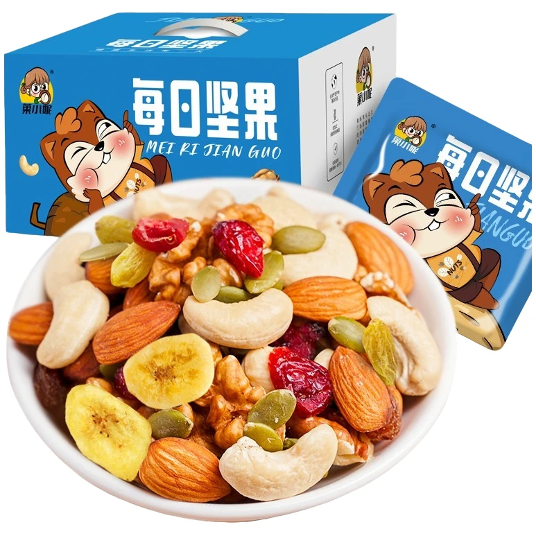 菓小妮 每日坚果独立包装30包/箱孕妇儿童推荐追剧办公室休闲零食