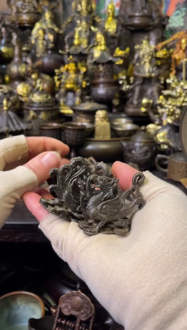 文玩铜器摆件8888