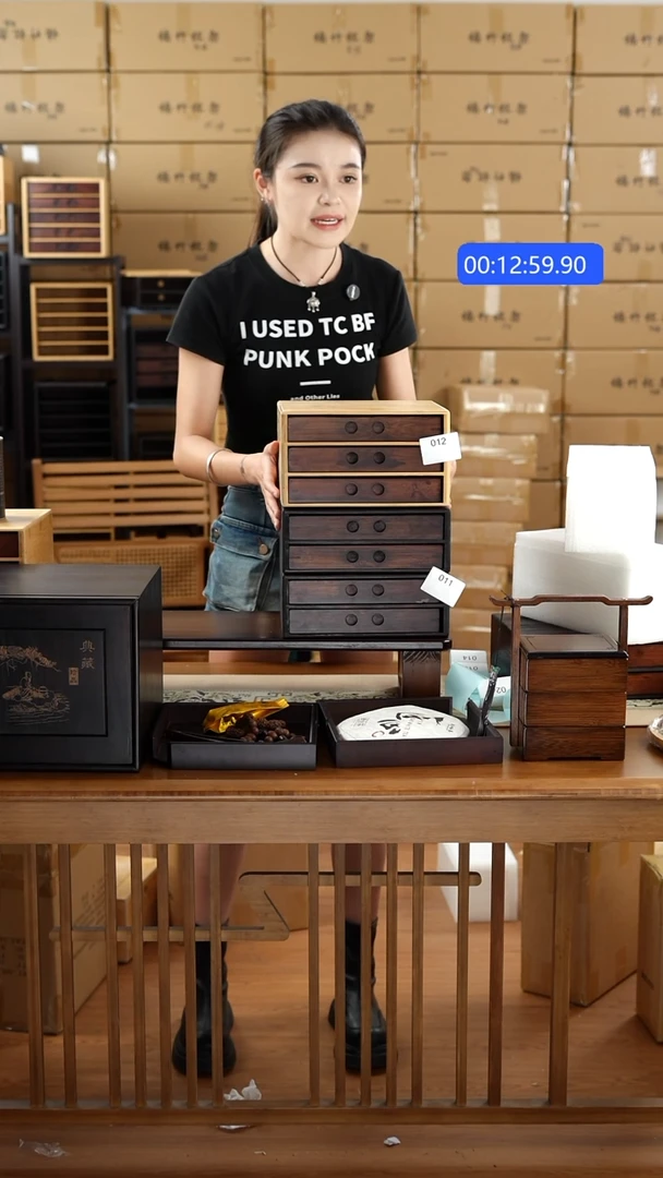 竹三层茶品盒子012