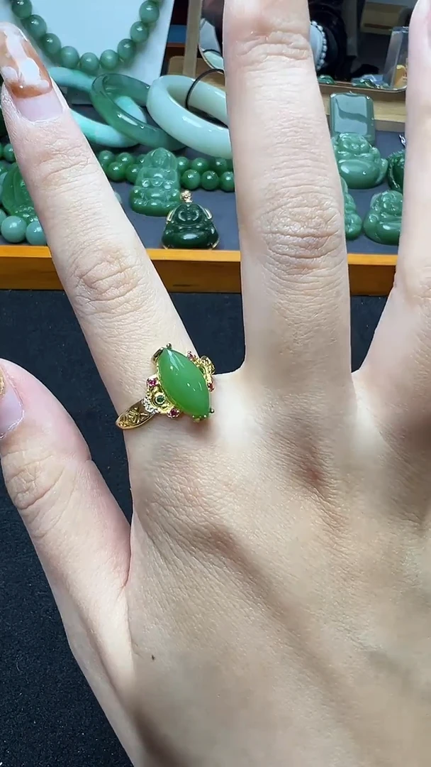 【闪购商品】和田玉戒指未镶嵌22