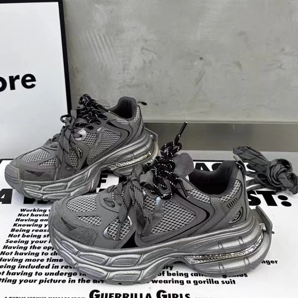 时尚老爹鞋女2024秋季新款韩版百搭复古擦色运动休闲鞋潮51695