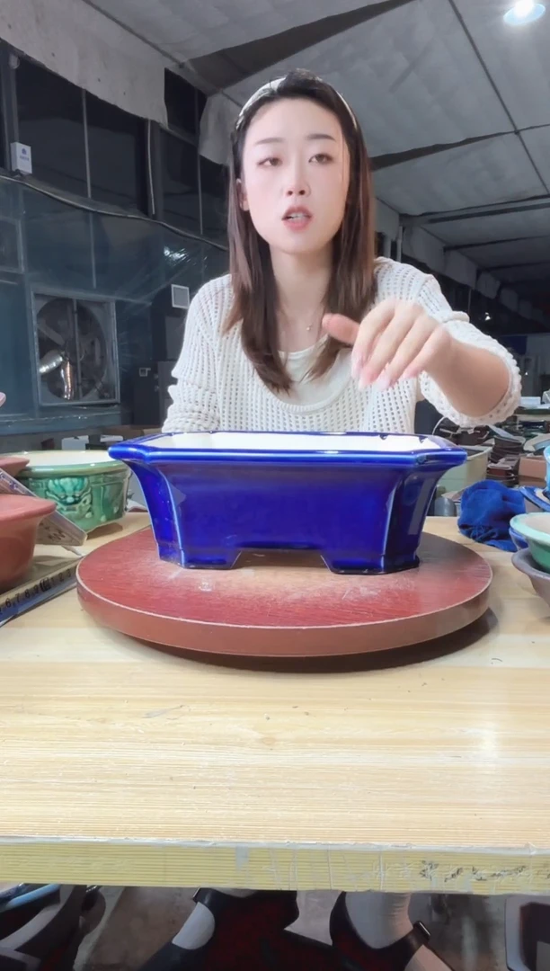 紫砂花盆浅草紫砂花盆微瑕