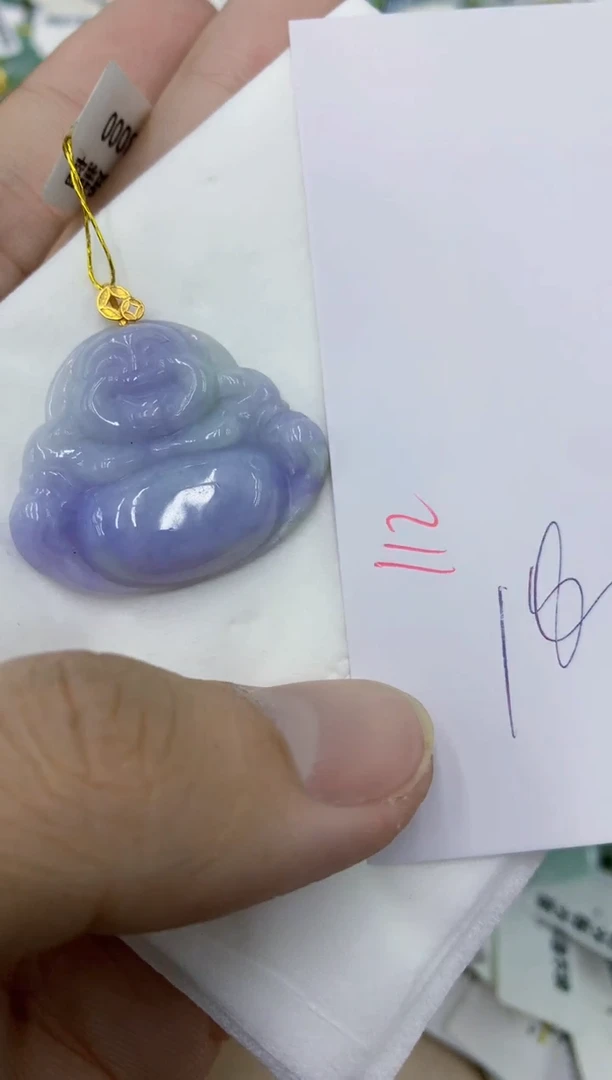 颈饰18K金镶嵌翡翠11111111111