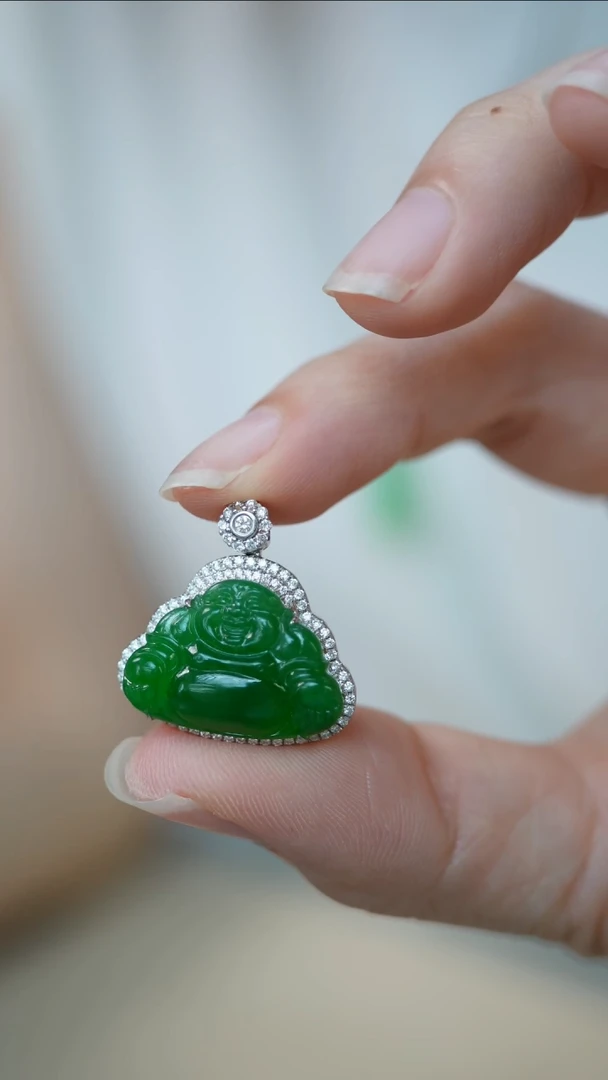 18K金镶嵌挂件翡翠27-吊坠/姿/3